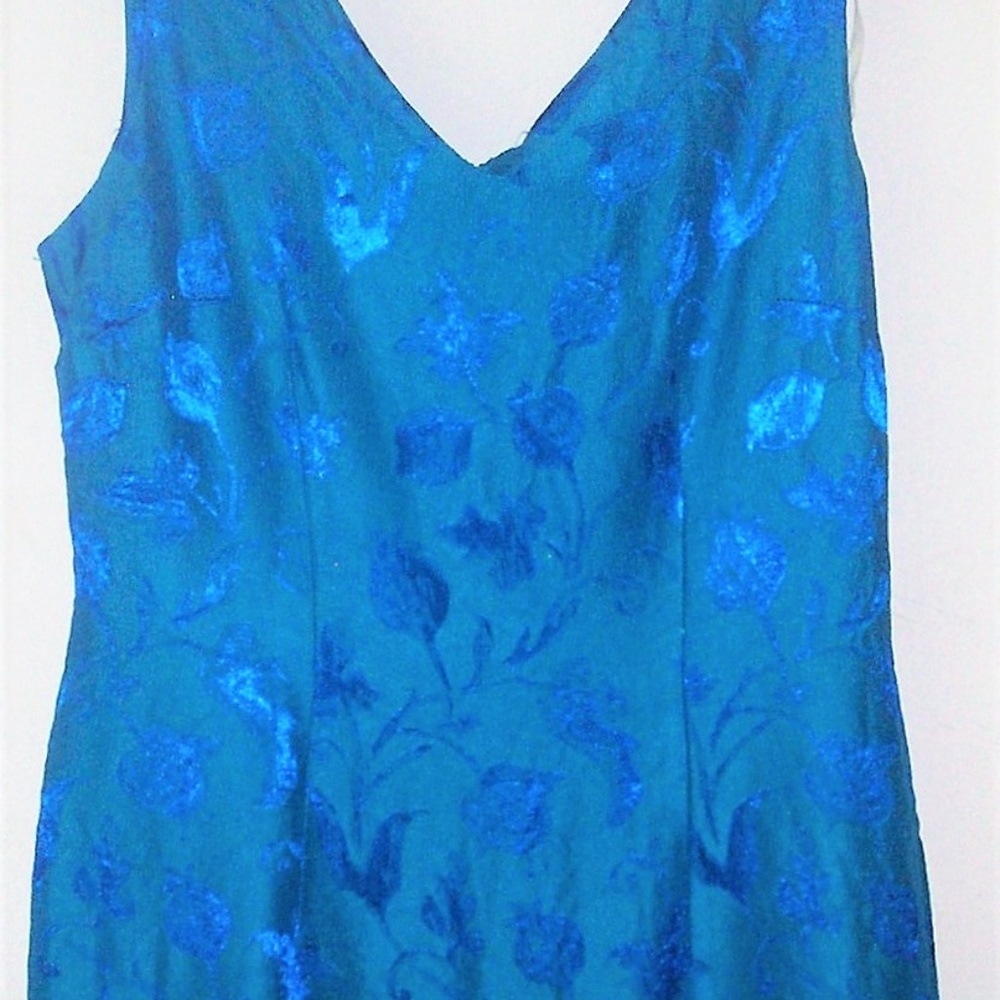Dressy blue floral dress